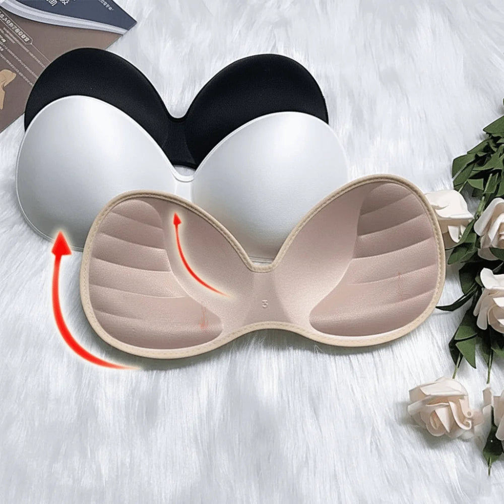 5 Colors High Quality Thick Bra Pads Removable Breathable Push Up Bra Pads Seamless Sponge Padded Women Underwear Accessories