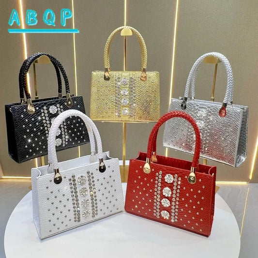 New Evening Wedding Party Women's Bag Luxury Brand Fashion Diamond-Encrusted Women's Handbag High-Quality Business Dinner Shoulder Crossbody Bags
