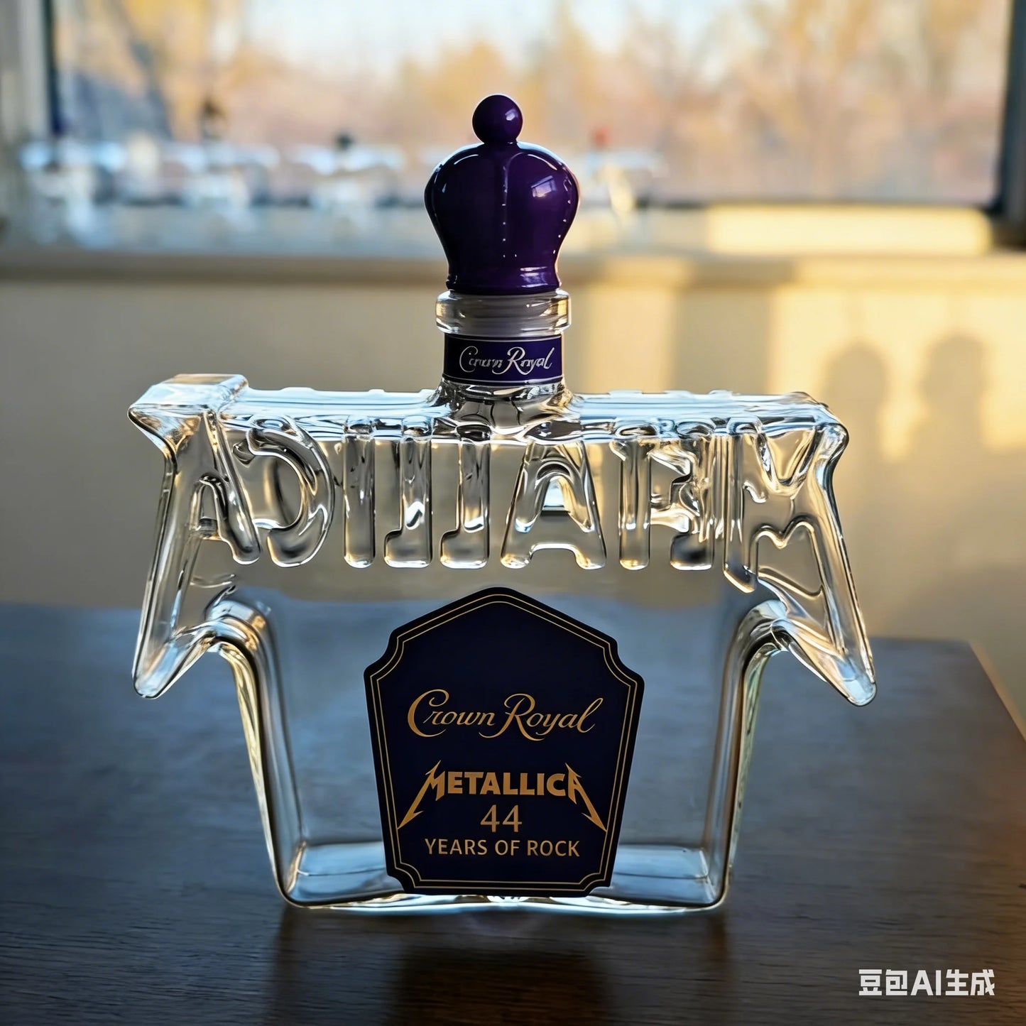 METALLICA Rock Band Shaped Whiskey Decanter Crystal 44th Anniversary Metal Home Display Wine Bottle Collectible Gift for Home Night Club Bars Pubs Barware Accessories