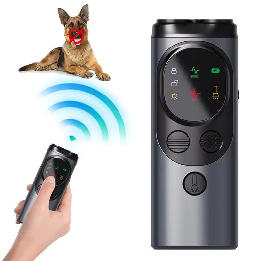 New Arrivals Ultrasonic Bark Catcher with LED Flashlight, Dog Repeller, Anti-Barker, Deterrent Bark Repeller Pets Supplies