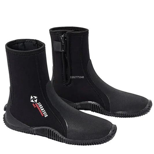 NEW Neoprene 3/5mm Diving Boots Cold Proof Water Booties Man Women Wetsuit Scuba Diving Surfing Aqua Shoes Anti-Slip Water Shoes