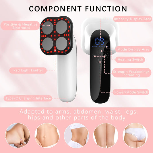 NEW Arrivals Abdomen Electric Massage Device Deep Tissue and Cellulite Remover Massager for Belly Legs Arms Body Sculpting Machine Fat Burner Slimming Equipment
