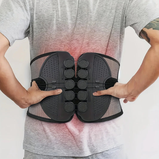 NEW Arrivals S-2XL Plus Size Unisex Lumbar Corrector Comfortable Breathable Fitness Gym Sports Correction Pain Relief Waist Support Belt For Herniated Disc, Sciatica Repair