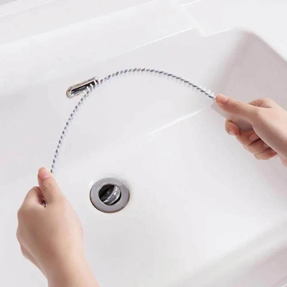 1pc Sink Drain Cleaning Brush, Drain Clog Remover, Bendable Sink Overflow Sewer Drain Brush For Bathroom Kitchen Accessories Home Supplies