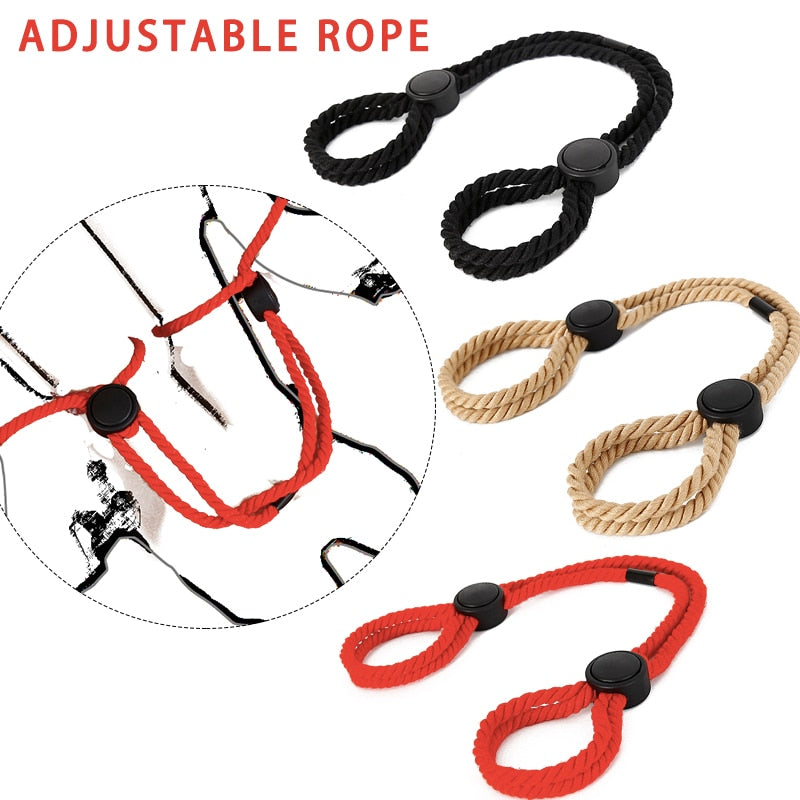 Rope Handcuffs Adjustable SM Restraints Erotic Self Bondage Slave Esposas Fantasía BDSM Cuffs Adult Sex Toy Fetish Hand Shackles