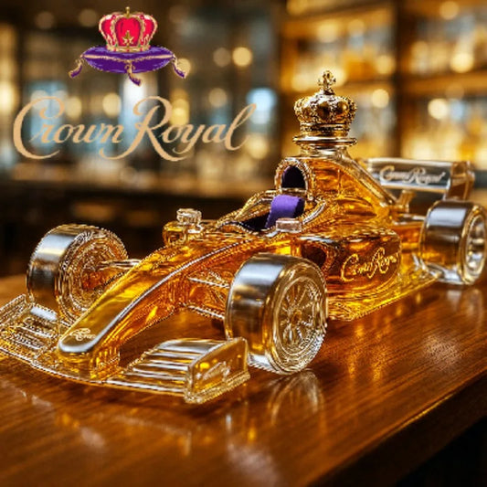 NEW Formula 1 Shaped High Borosilicate Glass Grand Prix Shape Whiskey Decanter Ornament Unique Home Bar Pub Hotels Restaurants Night Club Decor Bottle for Interesting Interior Design Barware Accessories