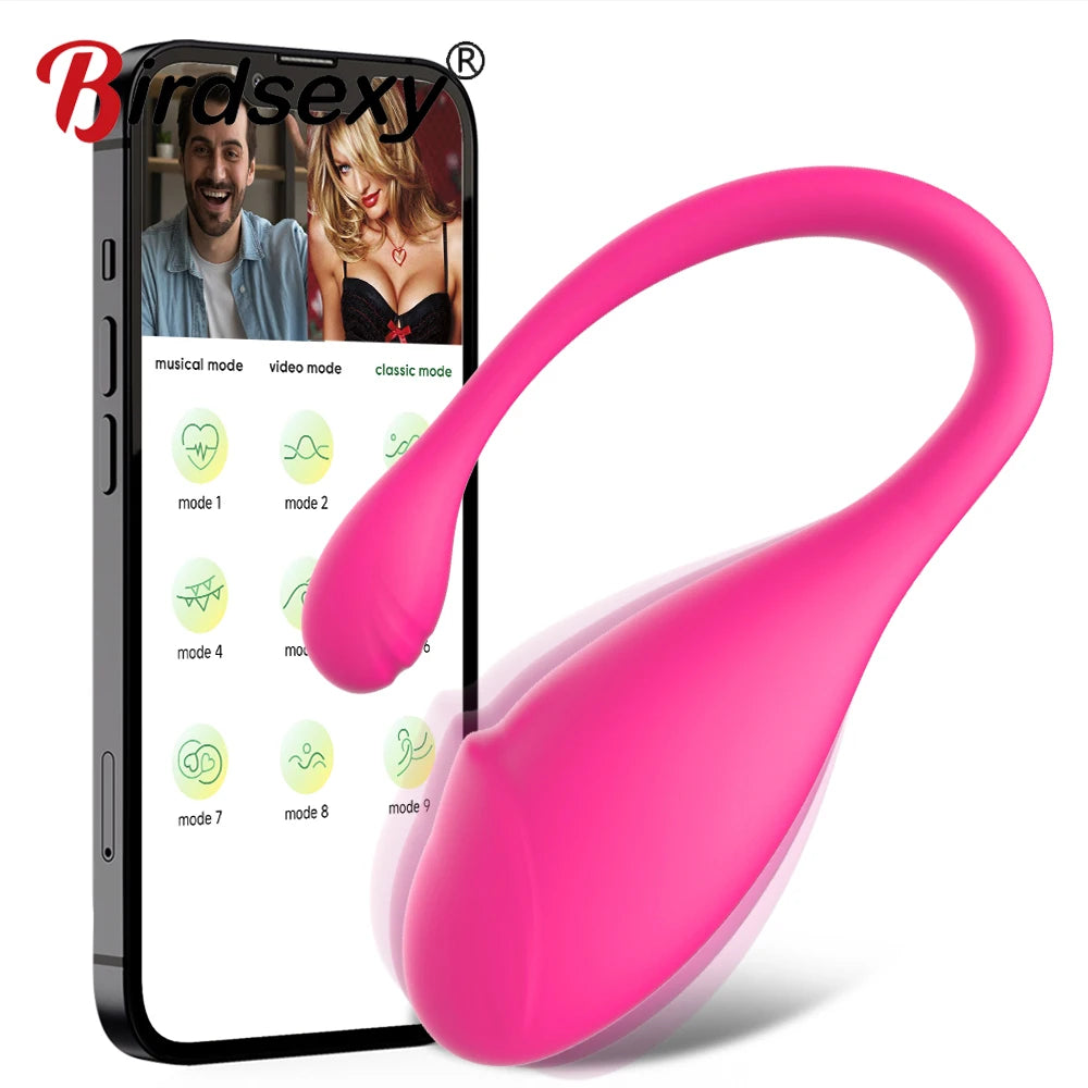 10 Modes Wireless Bluetooth APP Vibrator Female Remote Control Wearable Egg Clitoris Stimulator G Spot Massager Sex Toys for Women Endless Pleasure Adults Panties Sex Toys Supplies