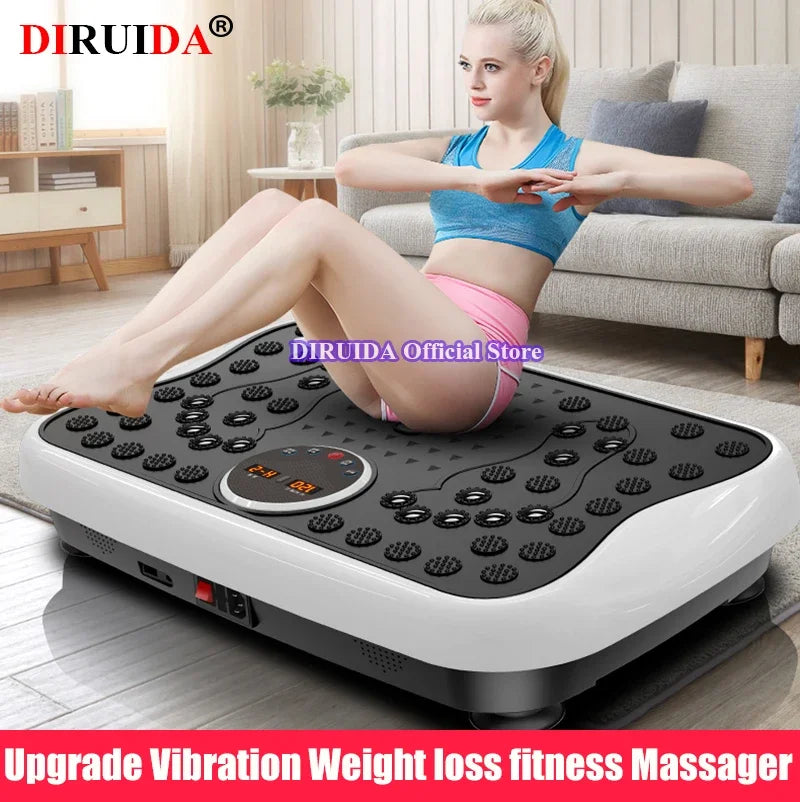 Original Remote Fat Burning Vibration Plate Fitness Massager Slimming Device Foot Magnetic Massage Fat Slim Thin Waist Stomach