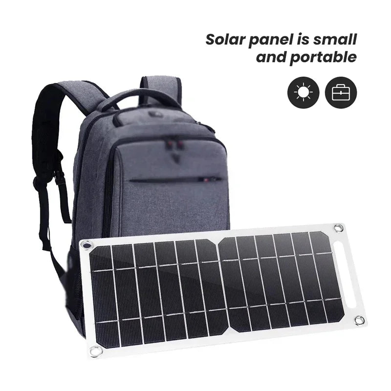 35W Sun Power Portable Solar Panel 5V Solar Plate With USB Safe Stabilize Charger For Power Bank Phone Outdoor Camping Home RV Gift