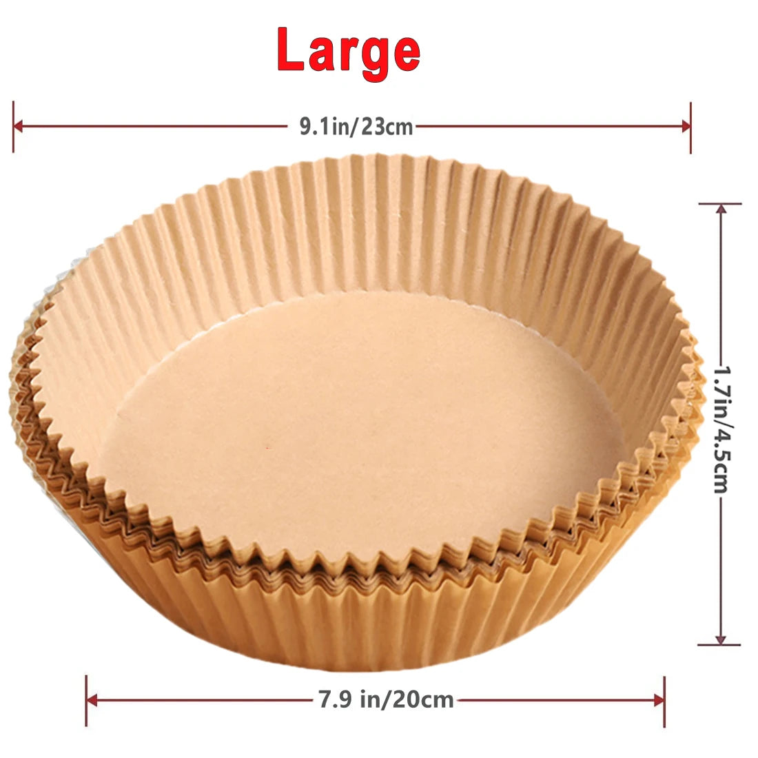 NEW Arrivals 100PCS Set Air Fryer Disposable Paper Non-Stick Air Fryer Baking Paper Plates Round Air-Fryer Paper Liners Paper Kitchen Accessories