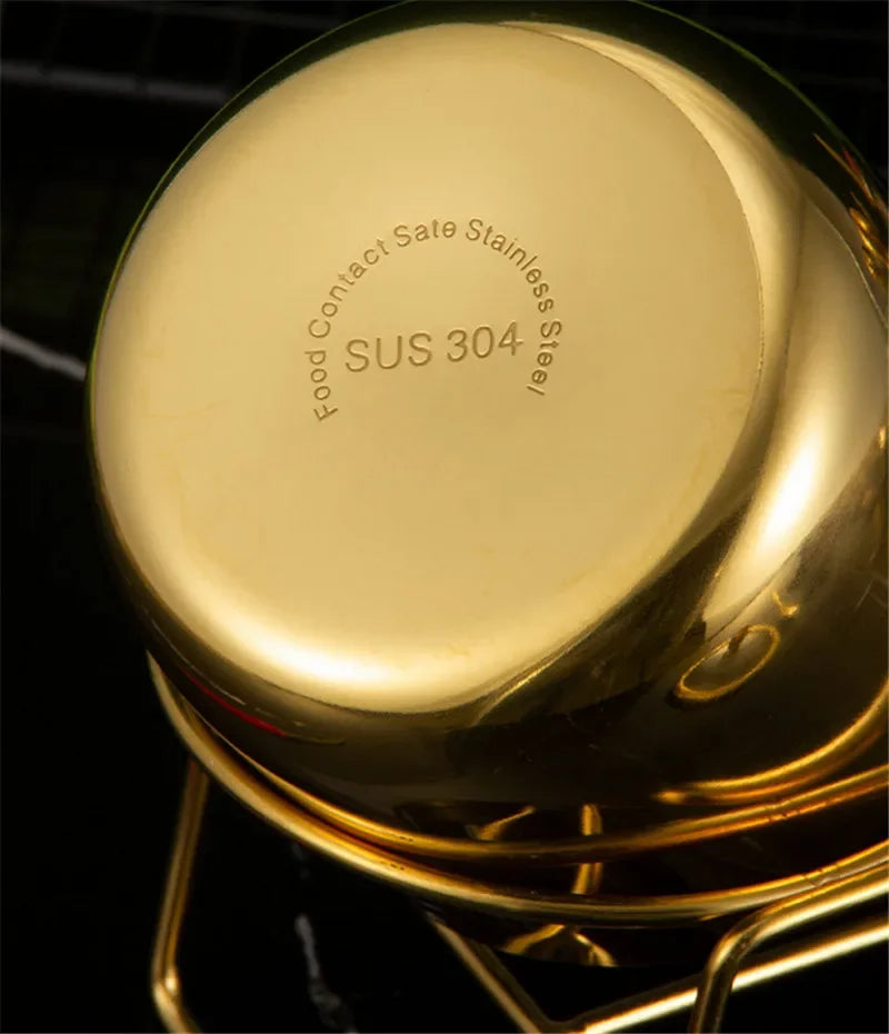 NEW Arrivals 2/3/4 Sets Luxury Golden 304 Seasoning Box Bottle Glass Pot Cap with Spoon Flavoring, Holder Rack Tank Sauce Spice Jar Salt Soy Storage Box Kitchenware Preparing Cooking Tools