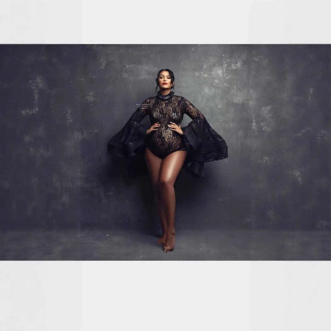 New Lace European and American Women's Clothing Maternity Photography Photo Jumpsuit One Size Fits All