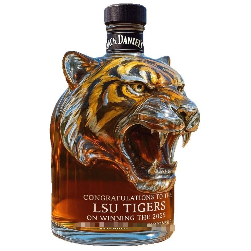 NEW Tiger Creative Bottle Interesting Whiskey Bottles, Novelty Glass Wine Decanter, for Men Whiskey Lovers & Collectible Drinkware Accessories Home Glassware Bar Pubs Night Club Barware Supplies