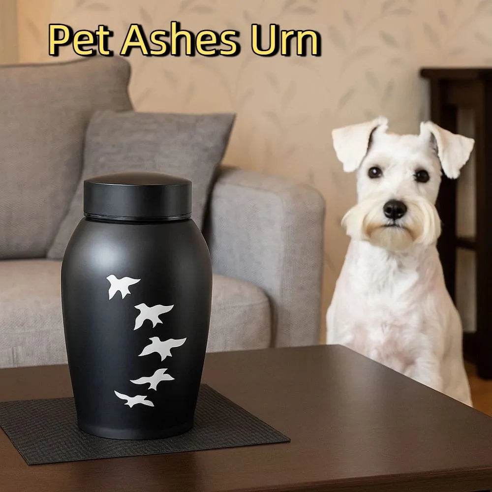 20 Styles Pets Last Farewell Columbarium Stainless Steel Pet Ashes Urn Black Moisture-Proof Memorial Pet Urn Portable Pet Cremation Urn For Small Animals