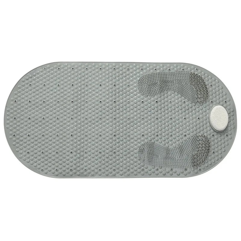NEW 3 Colors Bathroom Non-Slip Mat Household Bathroom PVC Toilet Water-Repellent Rubbing Stone Floor Mats Shower Room Massage Floor Carpet Bathroom Accessories
