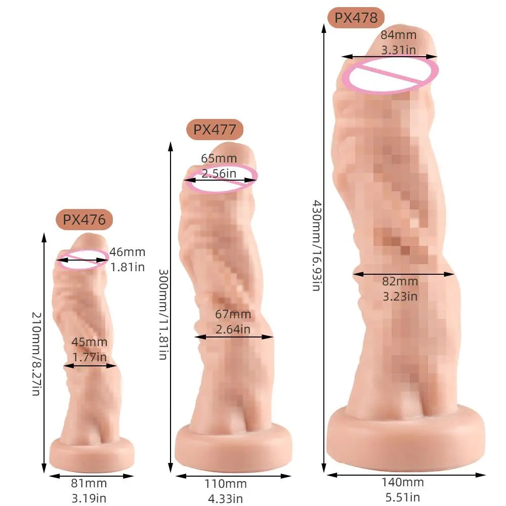 Adult Huge Palm Fist Dildo Anal Plug with Suction Penis Masturbator Sex Toys Big Hand Anus Stuffed Prostata Butt Plug for Men Women SM