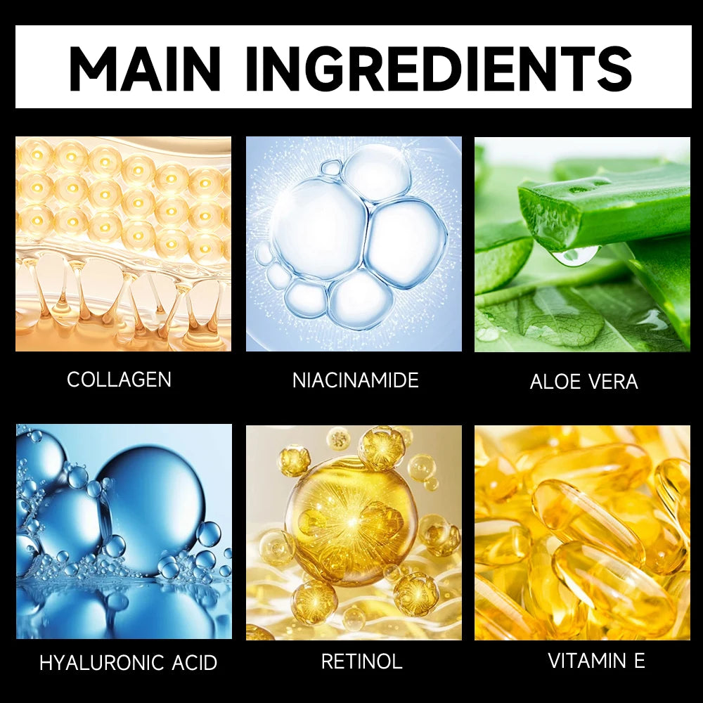 Men's Retinol Collagen Firming and Moisturizing Cream Moisturizing Cream Anti-Wrinkle Aging Firming Facial Face Men Skin Care Supplies Korean Products