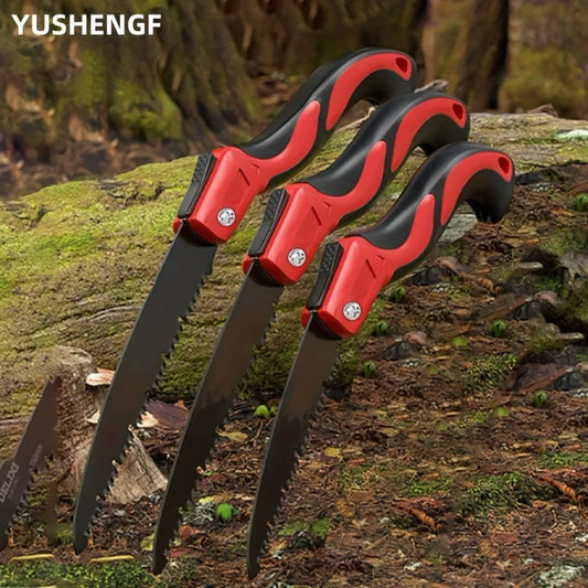 NEW Arrivals 1PC Red Folding Hand Saw Logging Saw Woodworking Folding Portable Saw For Garden Pruner Gardening Tools Tree Pruning Saw Outdoor Home Work Garden Accessories