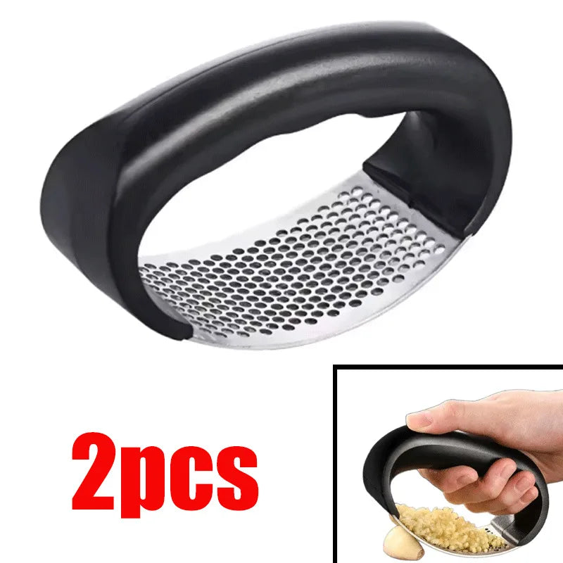 12 PCS Set Stainless Steel Garlic Press Crusher Manual Garlic Mincer Chopping Garlic Tool Fruit Vegetable Tools Kitchen Accessories