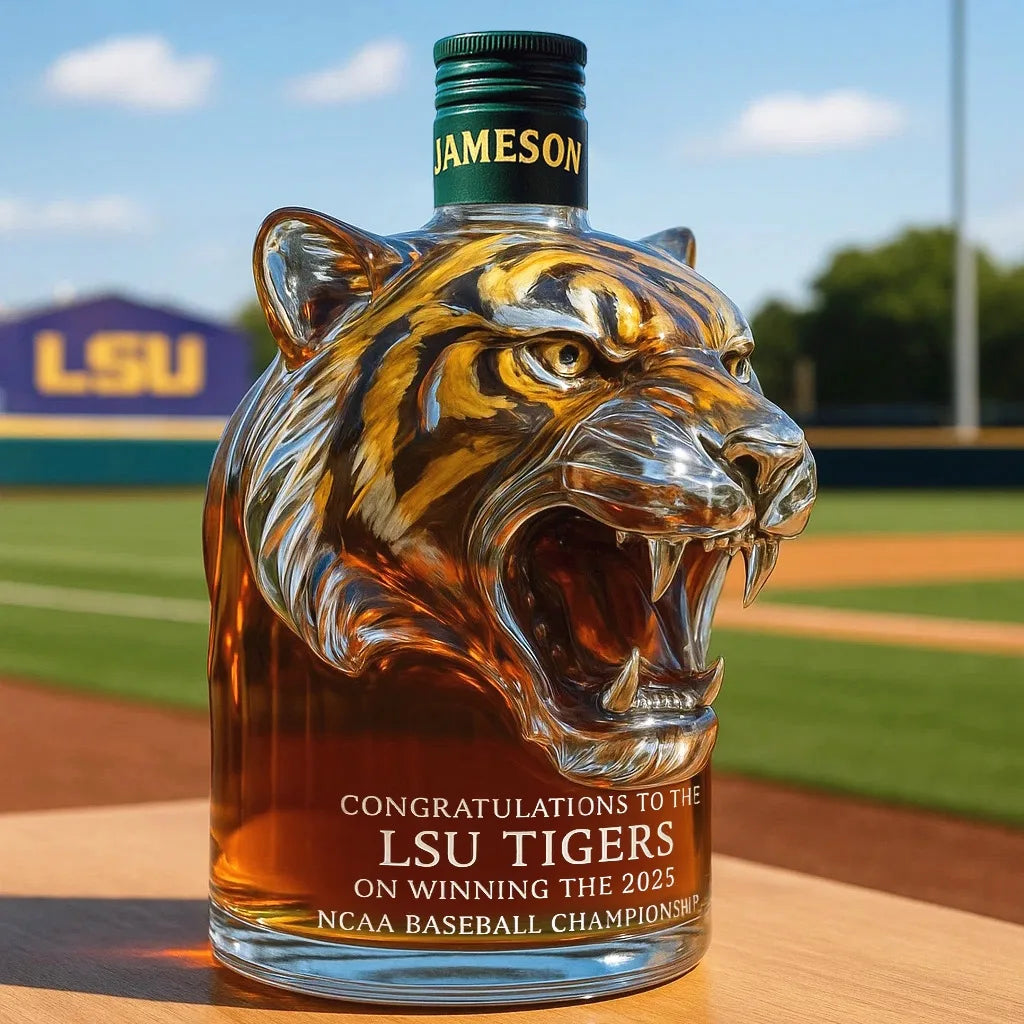 NEW Tiger Creative Bottle Interesting Whiskey Bottles, Novelty Glass Wine Decanter, for Men Whiskey Lovers & Collectible Drinkware Accessories Home Glassware Bar Pubs Night Club Barware Supplies