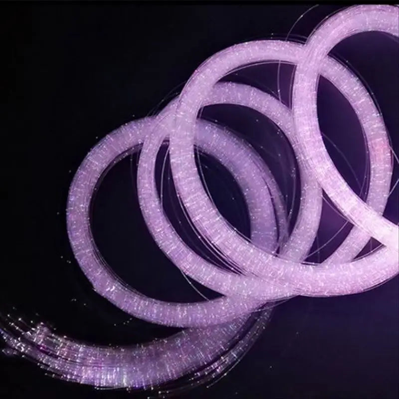 NEW Arrivals 300Pcs X 3M Sparkle Flash Point Wire 0.5mm 0.75mm 1mm 1.5mm High Bright End Glow Fiber Optic Cable For DIY Lighting Decoration For Wedding Hall Home Indoor Outdoor Decoration Lighting Supplies