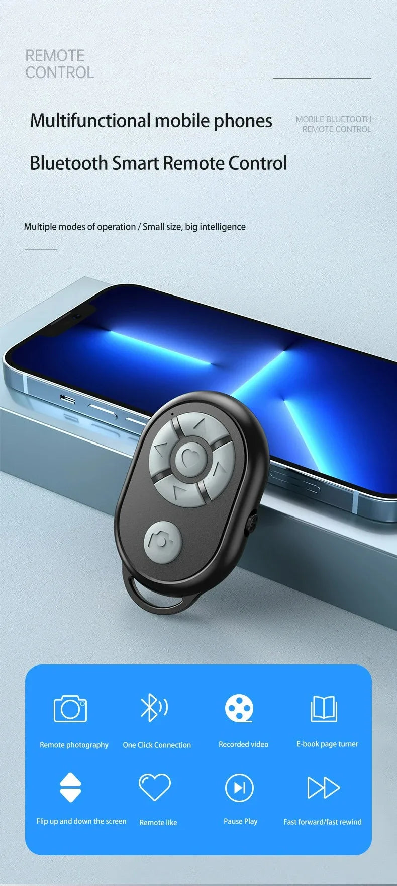Soft key Bluetooth Multifunctional Button For iPhone Xiaomi IOS Android Phone Remote Control Selfie Stick Bluetooth Controller