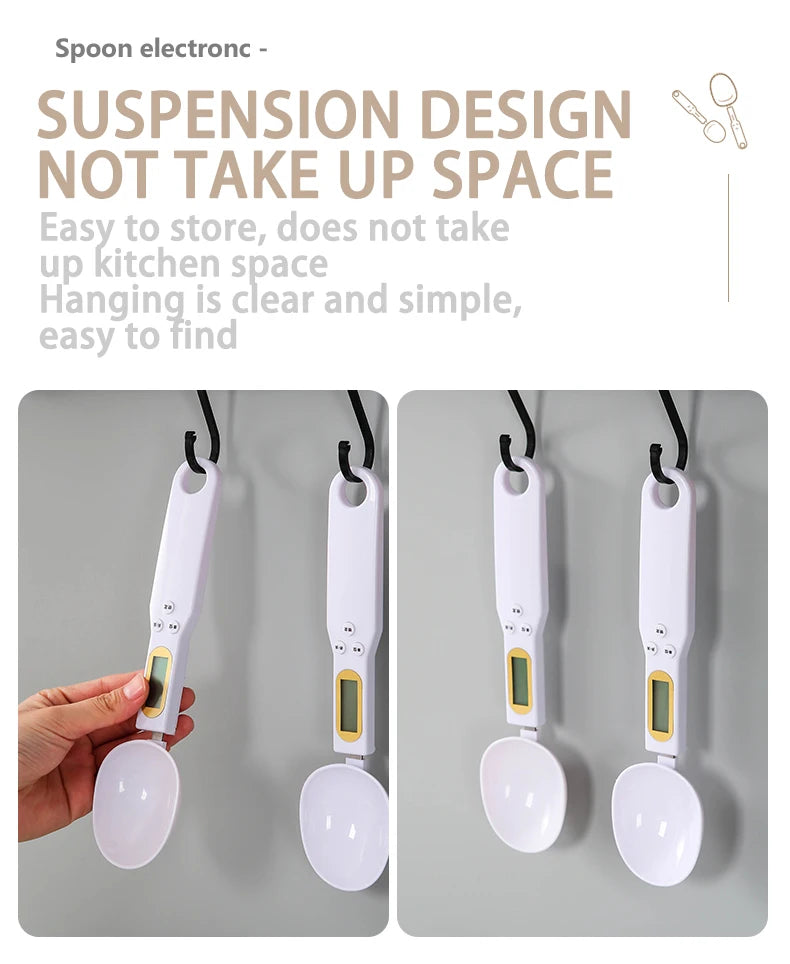 NEW Arrivals Electronic Kitchen Scale 500g 0.1g LCD Digital Measuring Food Flour Digital Spoon Scale Mini Kitchen Tool for Milk Coffee Scale Home Supplies