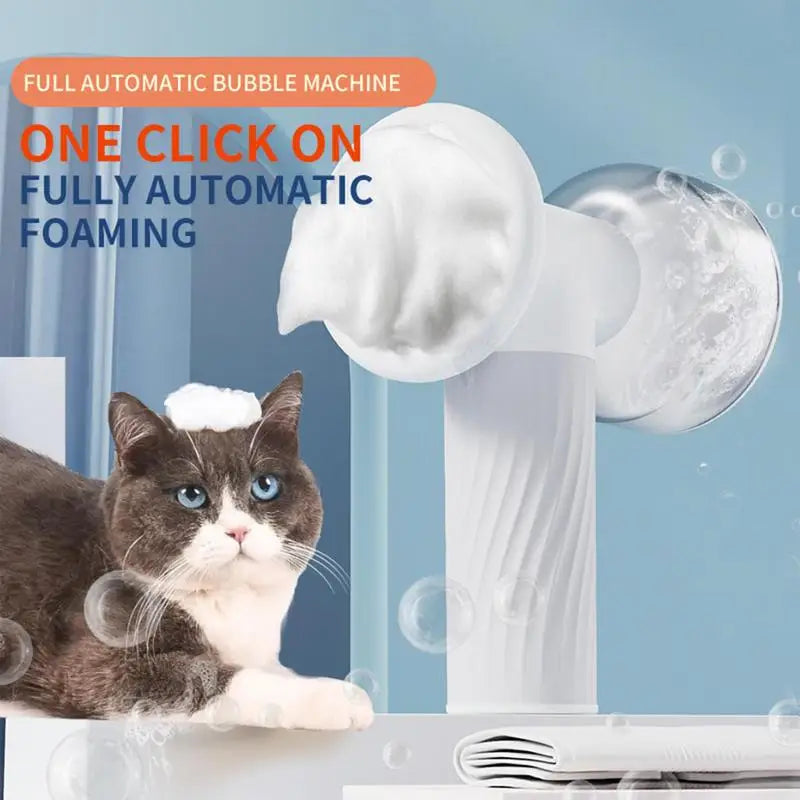 Automatic Foaming Pet Bubble Brush Dog Bath Foamer Soothing Massage Dispenser Easy Clean Cat Grooming Brush Dog Bathing Supplies