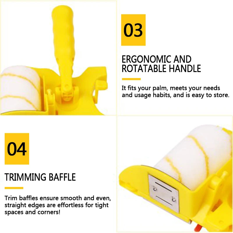 NEW Arrivals Multifunction Paint Brush Roller Corner Brushes Set Household Use Wall Decorative Professional DIY Painting Brush Handle Tool Windows Baseboards Wall Corner Set