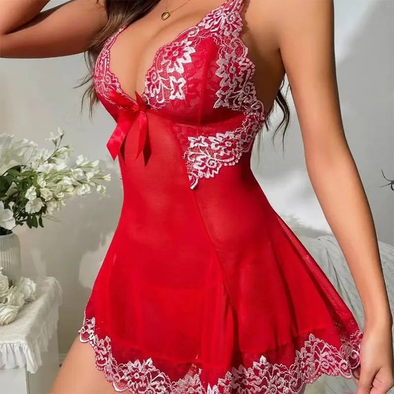 NEW Arrivals S-XL French Temperament Halter Seduction Dress Summer Sexy Thin Breathable Sleepwear Set Women Gathered Comfortable Home Wear Pajamas Ladies Sexy Lingerie Fashion Apparel Supplies