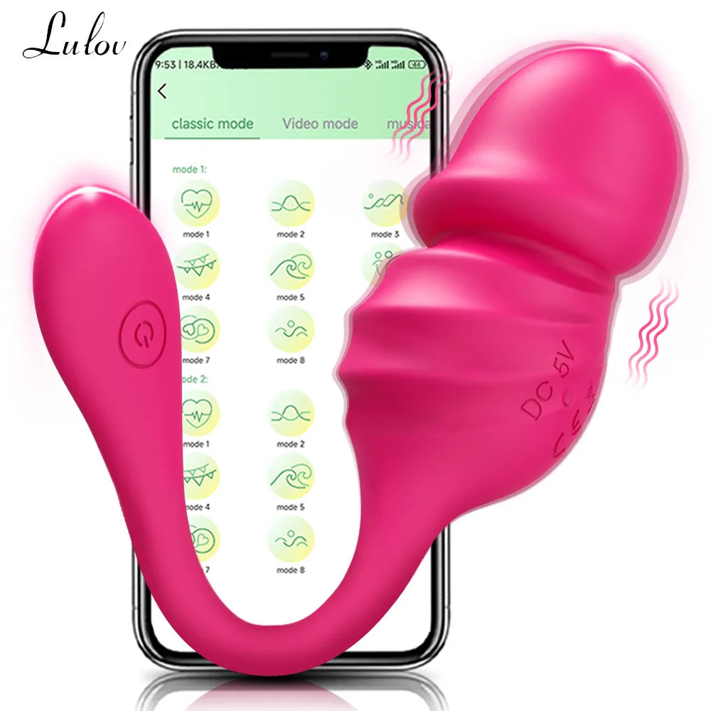 Wireless Bluetooth Vibrator for Women G Spot Dildo APP Remote Control Wear Vibrating Egg Clit Female Vibrating Panties Sex Toys