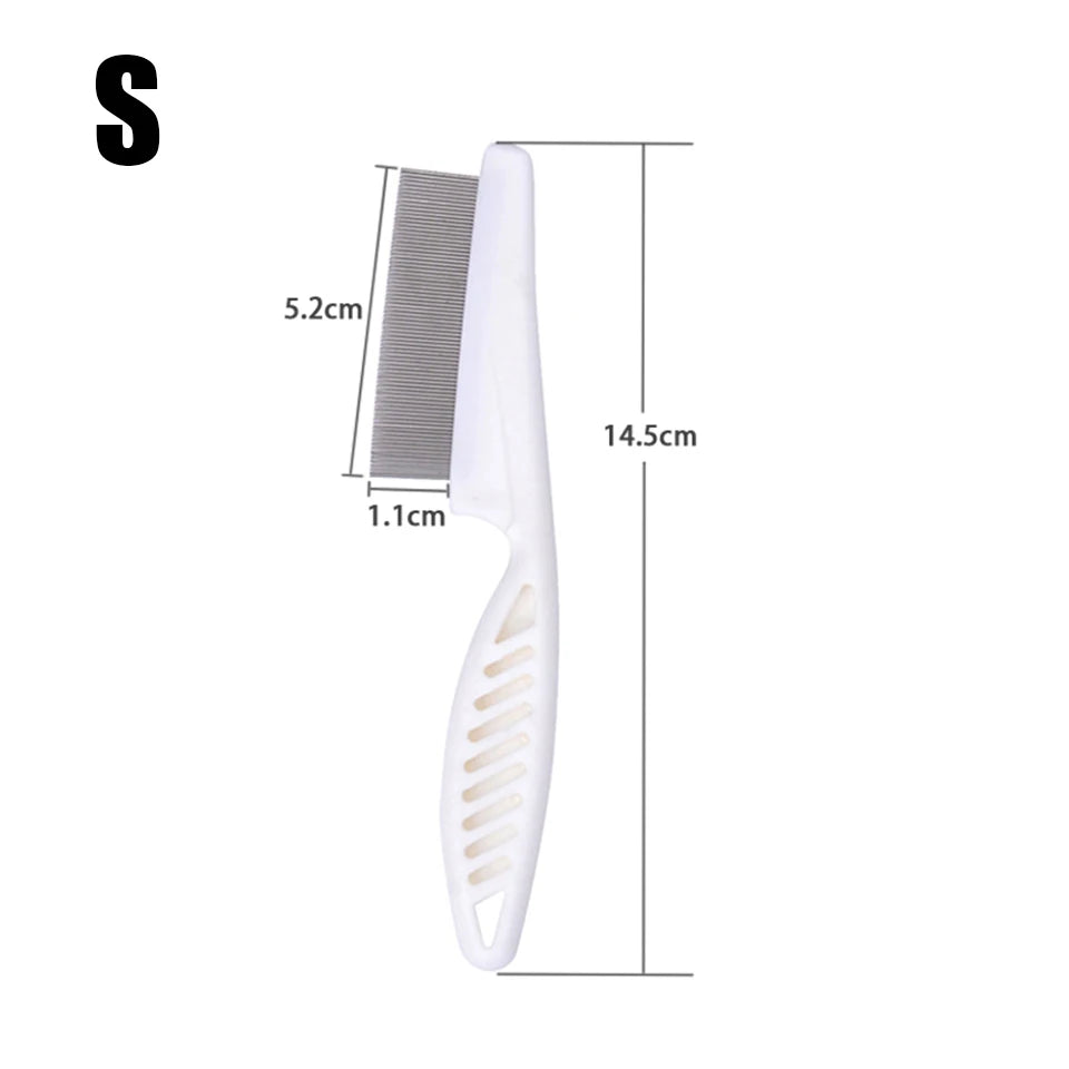 8 PCS  Dog Cat Grooming Flea Comb Pet Care Comb Hair Brush Flea Removal Massage Grooming Portable Tools Pets Accessories