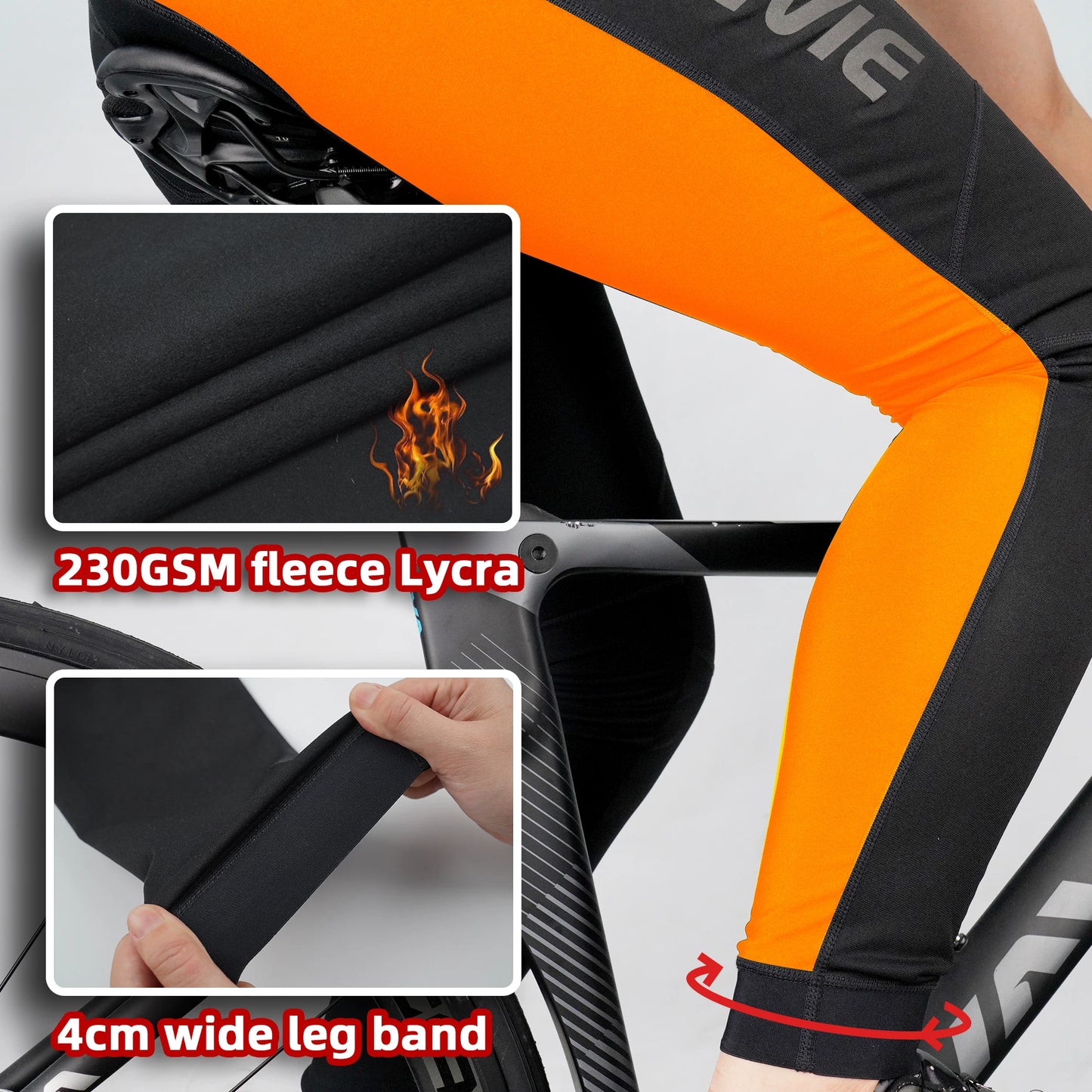 Cycling Bib Tights Winter Waterproof Windproof Thermal Fleece Gel Pad Cycling Bib Pants Hot Warm Up Bike Trousers Men