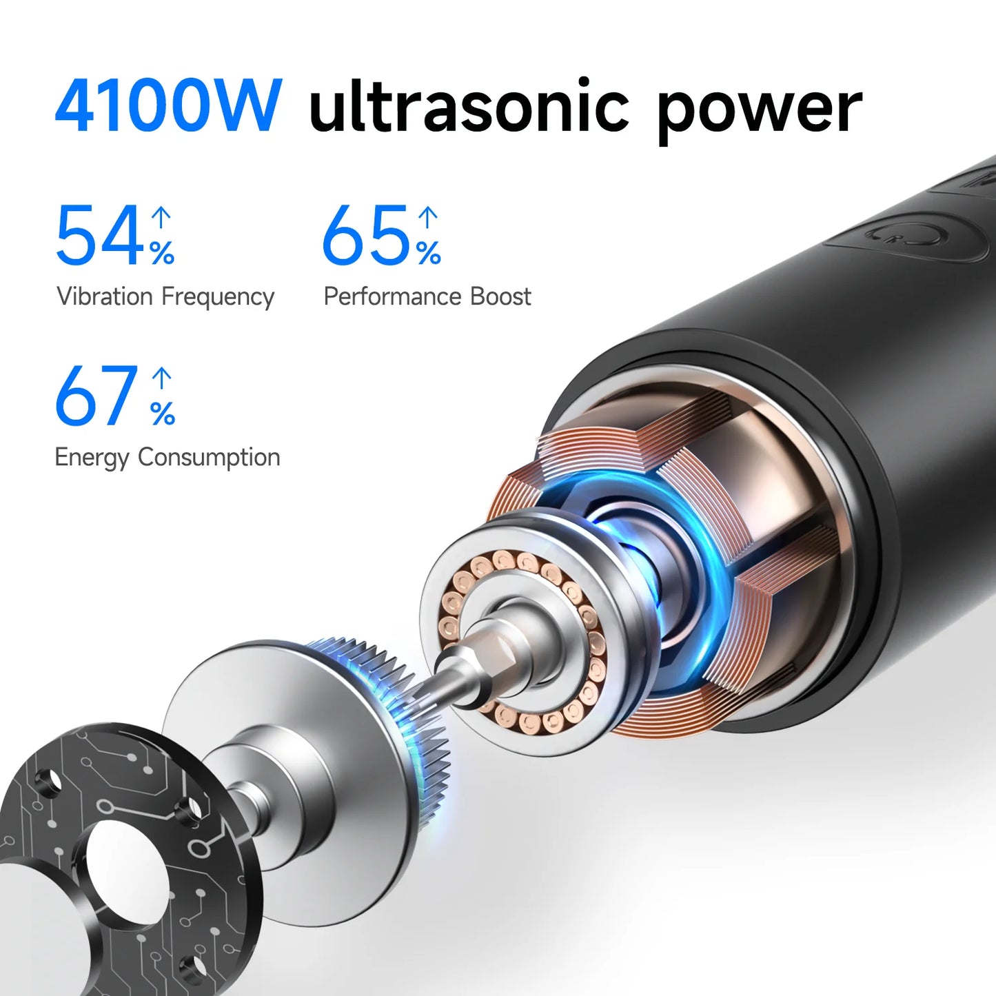 NEW Arrivals 4100W Full Set Ultrasonic Dental Scaler T8 Electric Teeth Cleaner Tarter Calculus Stains Plaque Removal Teeth Whitening Instrument Adults Hygiene Care Dental Tools