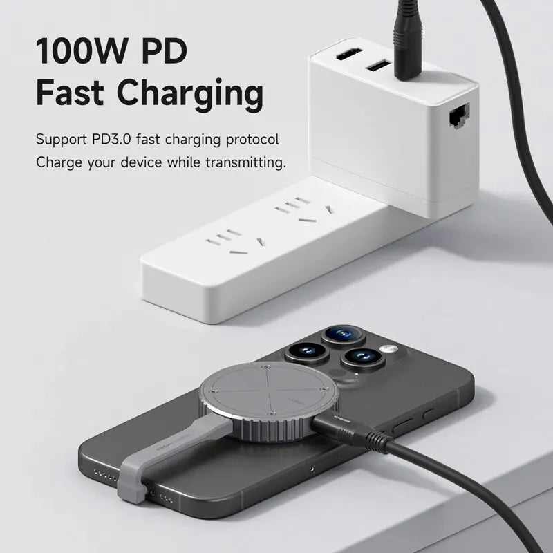Magnetic M.2 2230 NVME SSD Enclosure MAG Safe SSD Case USB C 3.2 Gen2 to NVME PCI-E for iPhone 15 Pro Max PRO RES MacBook