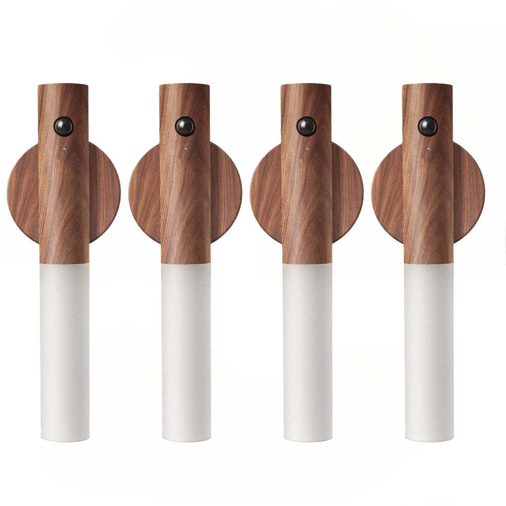 NEW Arrivals 1-10 PCS Set Rechargeable Magnetic Wall Light Smarts Motion Sensor LED Night Lamp Portable for Hallway Bedroom Stairs Bathroom Cabinet Decor