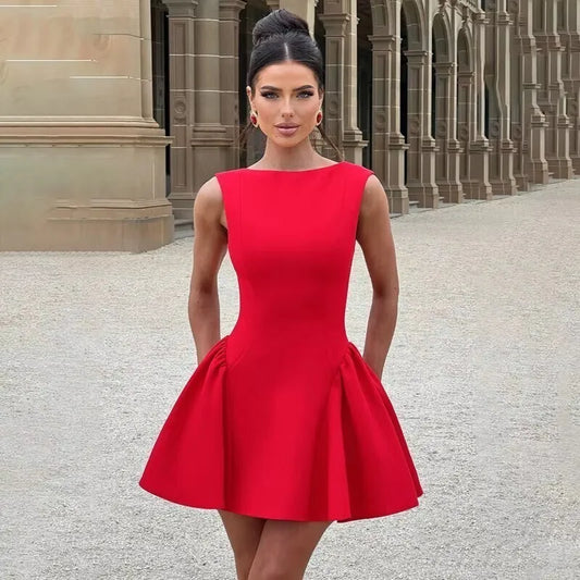 NEW Arrivals 5 Colors 4 Patterns Button Backless Italian Bodycon Short Sexy A-Line Dress Women Evening Nightclub Party Dress Long Sleeve Mini Autumn Spring Dress Girls Ladies Luxury Fashion Clothing Supplies