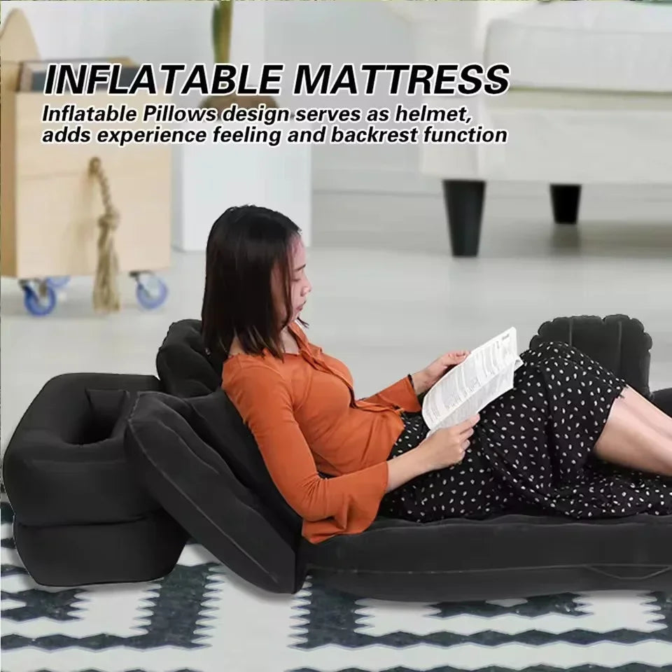 NEW Arrivals Outdoor Inflatable Furniture Car Back Seat Holiday Travel Mattress Thickened Portable Camping Bed Mat Home Living Sleeping Pad