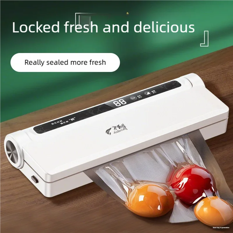 NEW Arrivals Household Electric Vacuum Sealing Machine + 20 Bags Set Vacuum Preservation Machine Small Sealing Food Plastic Sealing Packaging Kitchen Accessories