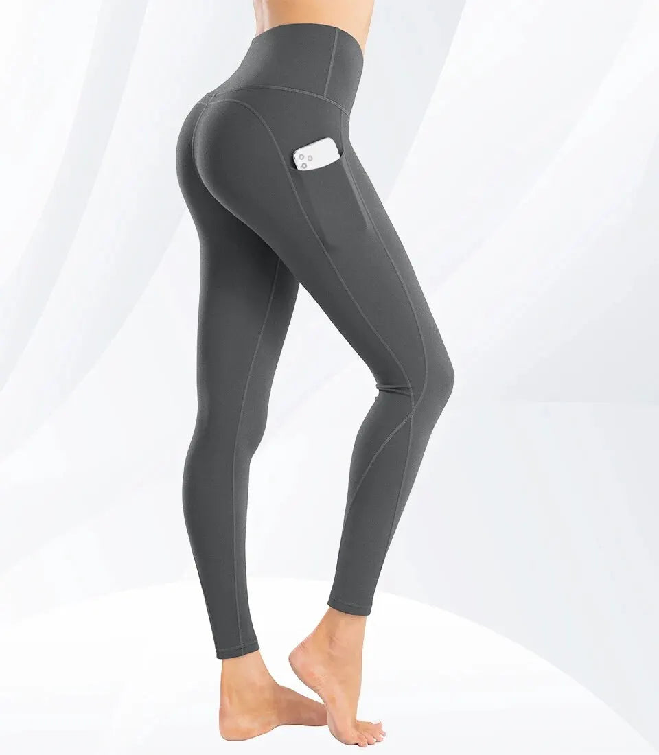 High Waist Belly Lift Hip Modification Leg Type Running Recreational Sports Pants Yoga Clothing