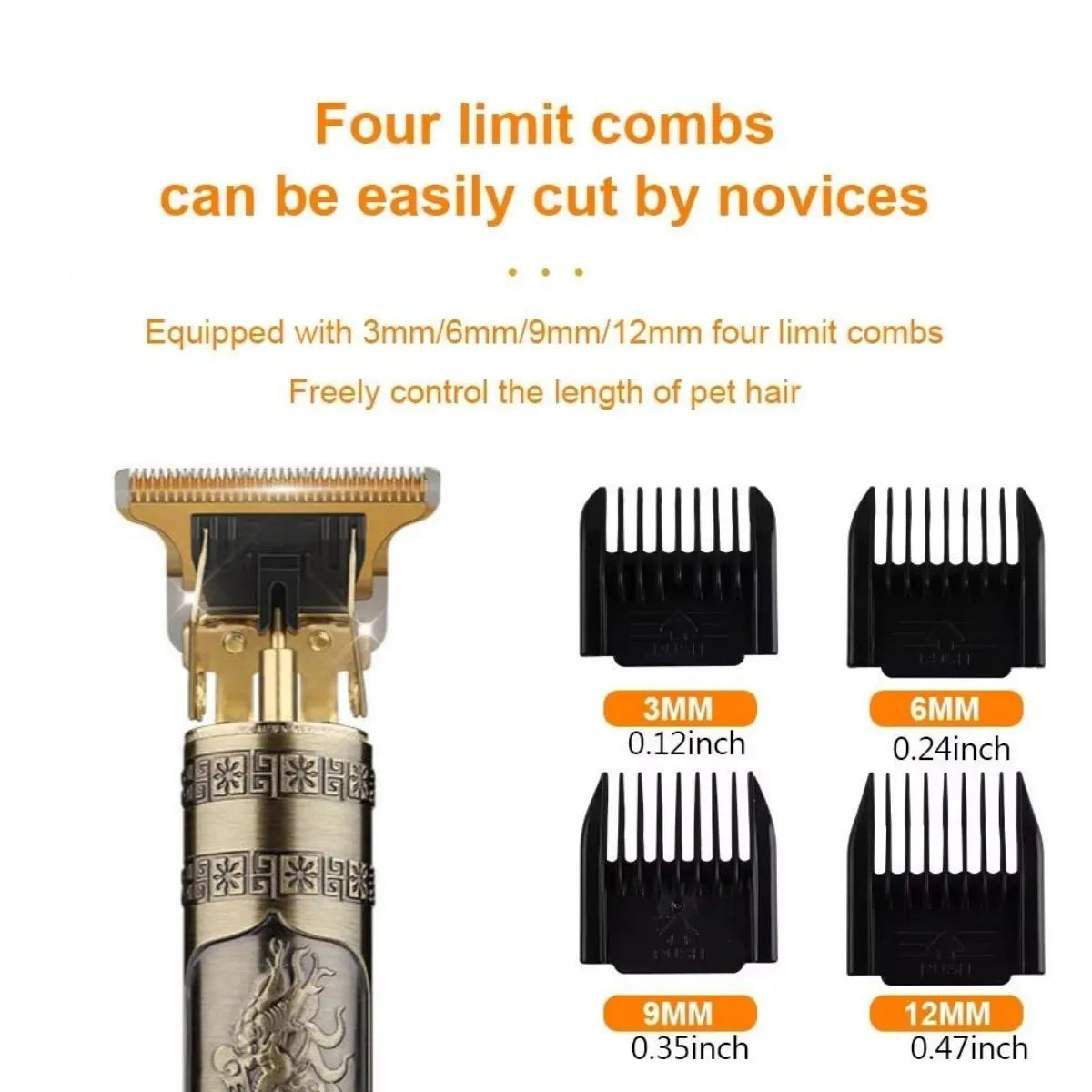 Professional Cat Dog Hair Clipper Rechargeable Grooming Kit Pet Trimmer Low-Noise Shaver Set Hair Cutting Machine for Animals