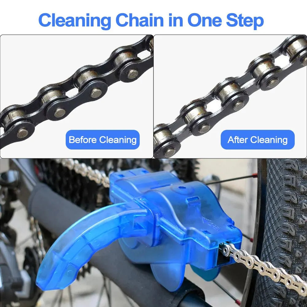 Bicycle Chain Clean Brush Cleaner Bicycle Chains Gear Grunge Brush Cleaner Bike Wash Tool Set Bicycle Repair Tools