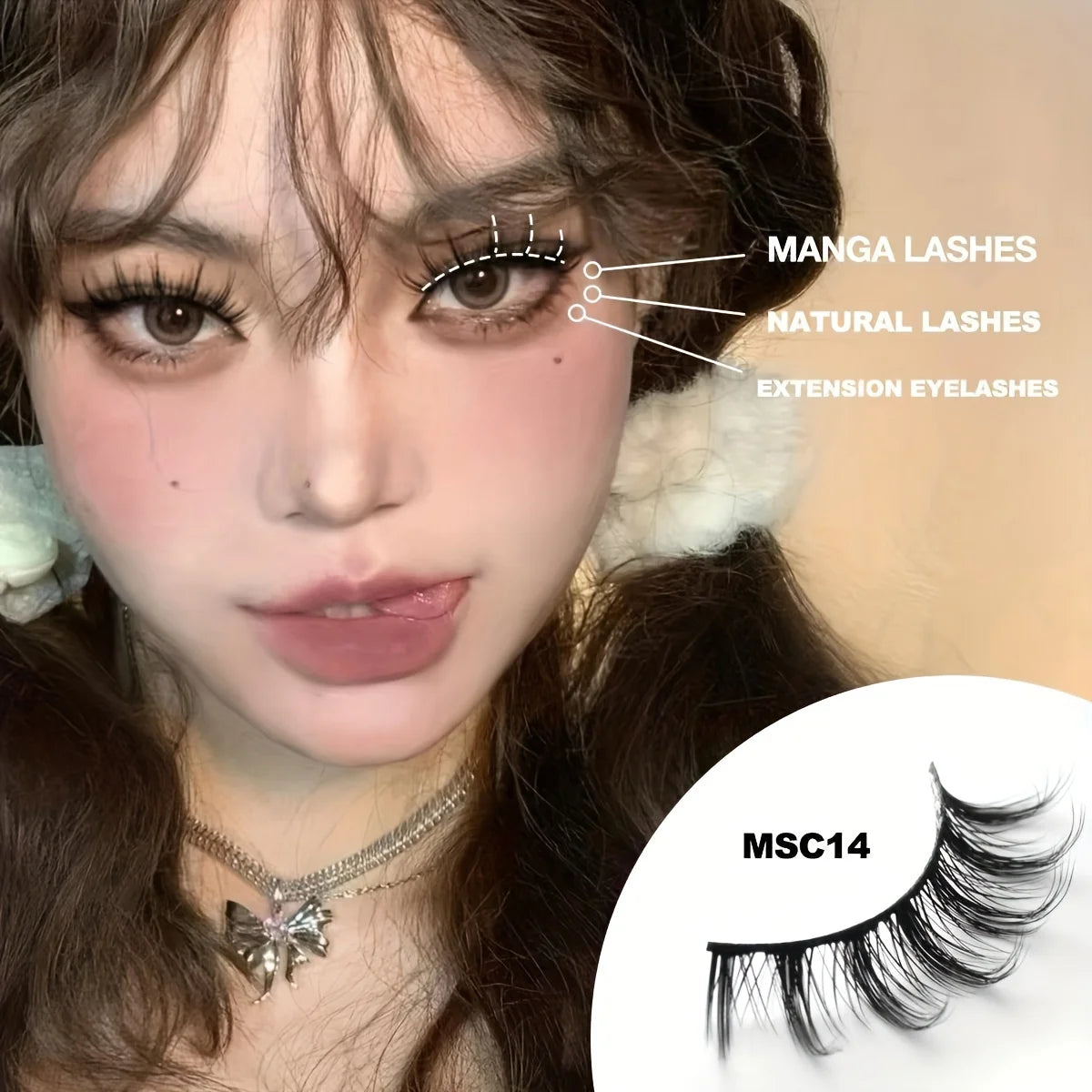 NEW Arrivals 10 Pairs Deluxe C Curl False Eyelashes - Multi-Length Manga & Cosplay Lashes Set, Natural-to-Bold Fake Lashes Pair Women Cosmetic Accessories