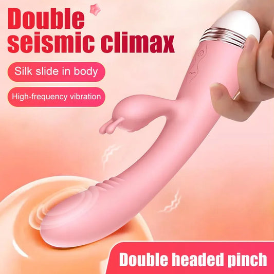 Powerful 10 Speeds Rabbit Dildo Vibrators Female Masturbator Vagina Clitoris Stimulator G-spot Massager Sex Toys For Women