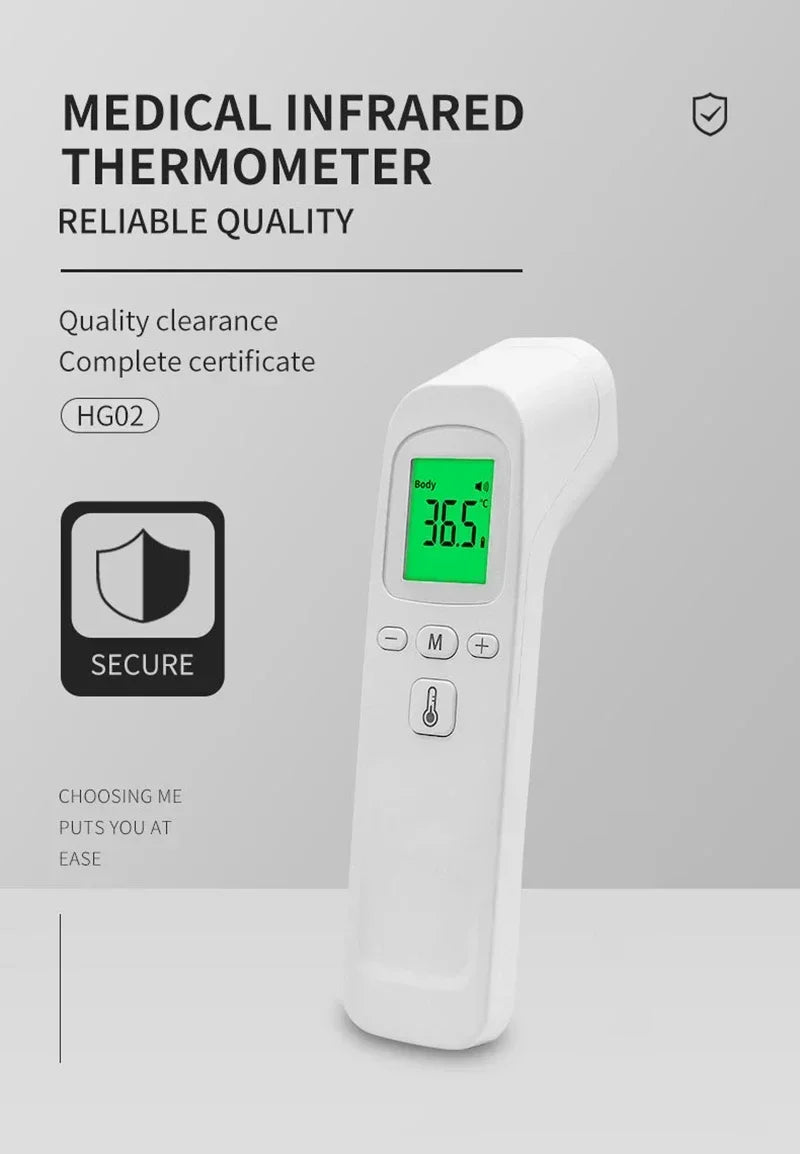 NEW Arrivals Medical Infrared Forehead Thermometer Backlit Digital Non-Contact Laser Household LCD Baby Adult Fever Infant Body Instrument Medical Accessories Devices Health Care Products