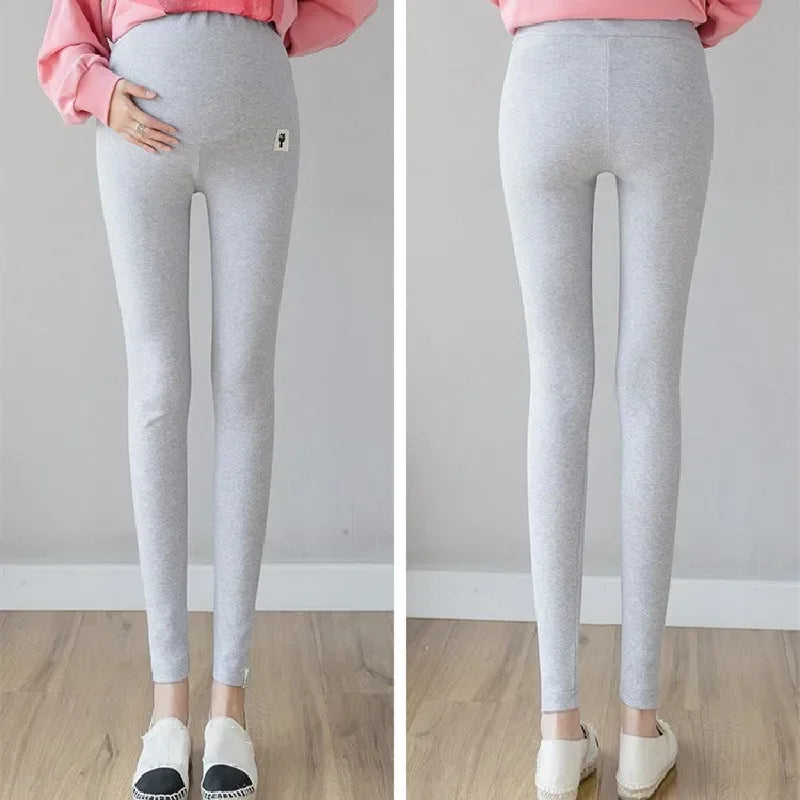 M-3XL Plus Size Pregnant Women Adjustable Bottoming Pants Maternity High Waist Tights Pants Women Comfortable Breathable Elastic Outdoor Hiking Fitness Leggings