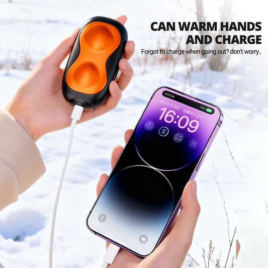 NEW Hand Warmers Portable Pocket Handwarmer 3 Temp Setting Split Pocket Heater Portable Hand Heater for Indoor Outdoor Ski Snowboard  Camping Climbing Sports Winter Supplies