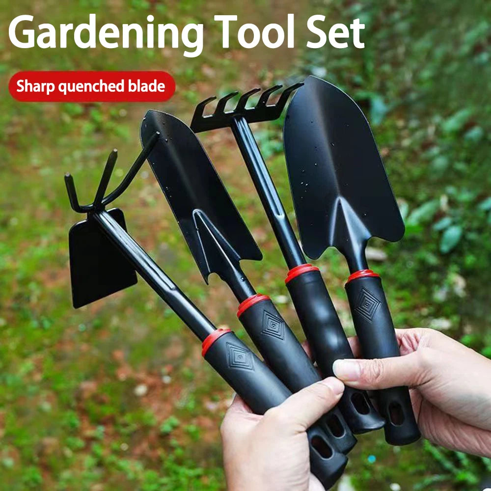 NEW Garden Hand Shovel Rake Farm Tool Set Weed Grass Leaf Remover Outdoor Hoe Weeder Metal Harrow Weeding Gardening Tools For Digging Camping Garden Accessories