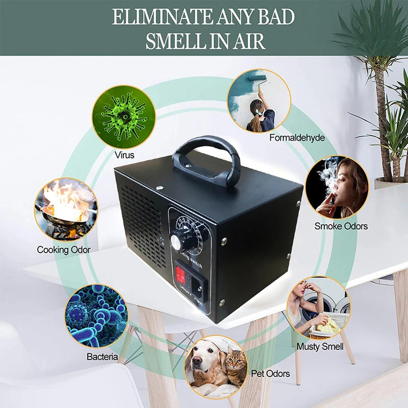 NEW Ozone Generator Fresh Clear Air Purifier 220V 60g/48g Air Cleaner Ozon Disinfection Sterilization Home Office Cleaning Supplies