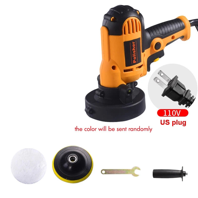 NEW Arrivals Electric Car Polisher 220V 700W Auto Polishing Machine Set Adjustable Speed Sander Waxing Tools Car Accessories Power Tool Car Supplies